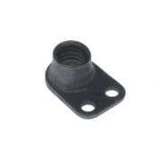 Side-by-side fixed anchor nut with two holes for rivet mounting