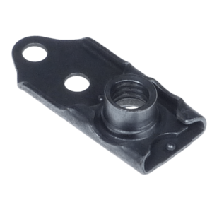 Single lug floating anchor nut or nutplate with one lug and two holes for rivet installation